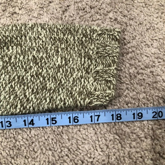Vintage Tally Ho Single button cardigan heathered cream and brown Size Medium - Picture 8 of 10